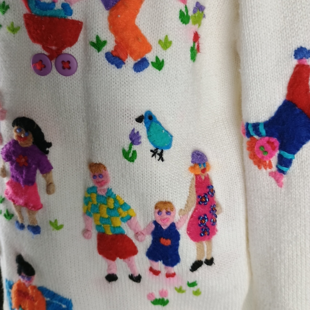 Vintage Michael Simon Outdoor Activities Women’s Small Cardigan Sweater - Picture 6 of 16